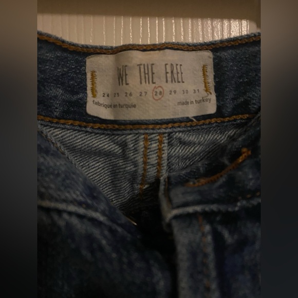 We The Free Patchwork Lux Boyfriend Jeans Size 28 - Picture 10 of 12